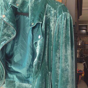 Crushed velvet moto jacket Torrid size 0